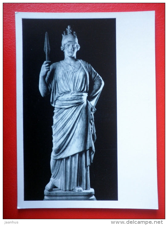 Athena , roman copy - Ancient Greece - Antique sculpture in the Hermitage - 1964 - Russia USSR - unused - JH Postcards