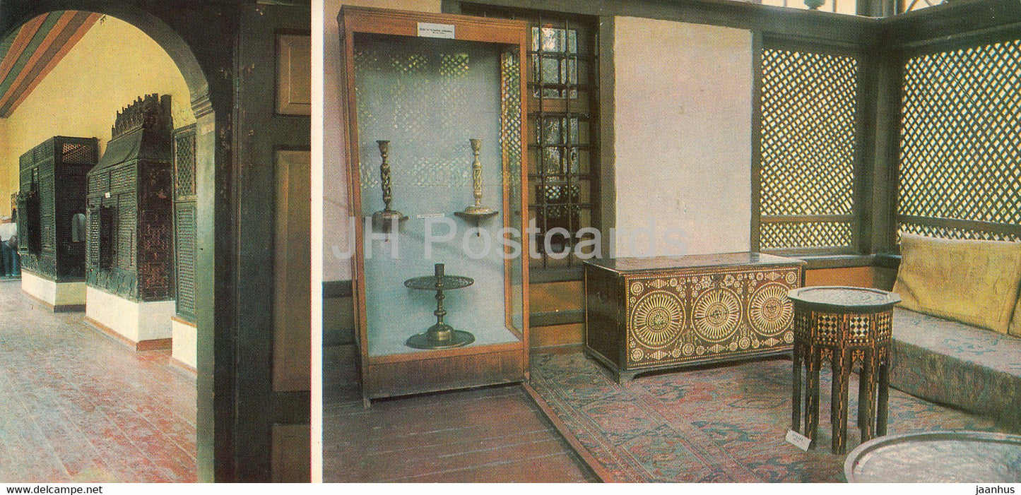 Bakhchisaray Palace Museum - Interior of Harem rooms - Crimea - 1981 - Ukraine USSR - unused - JH Postcards