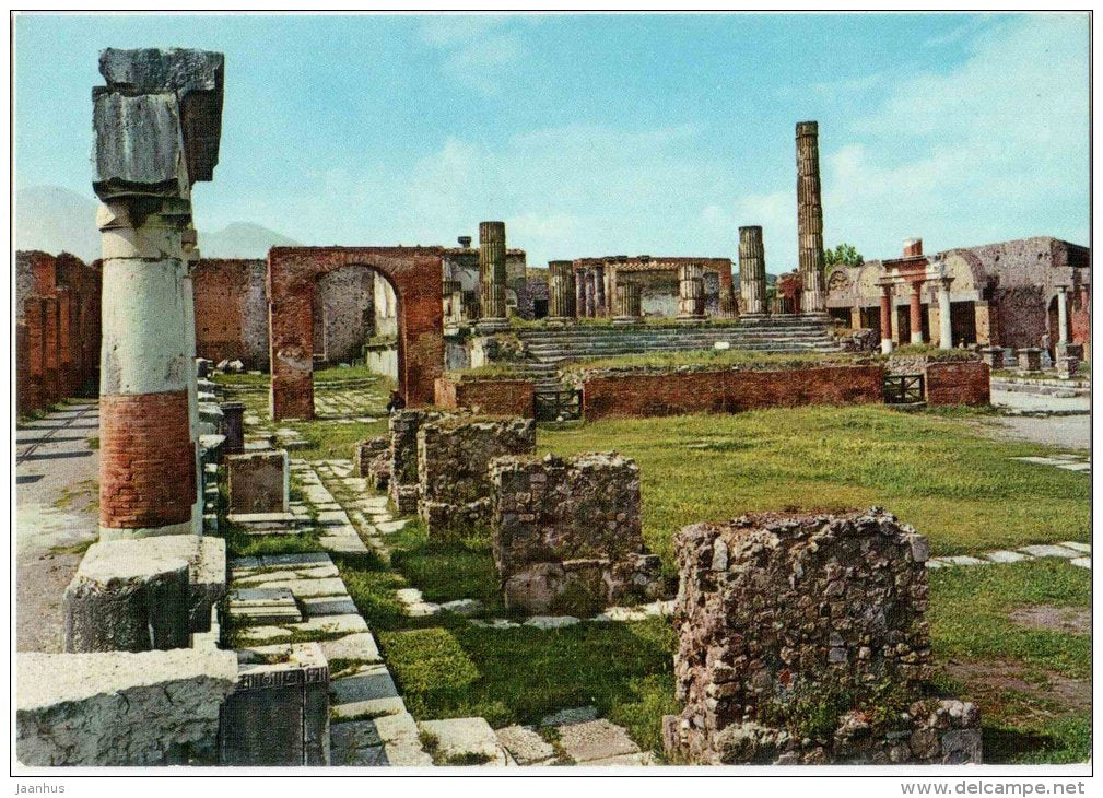 Foro Civile , Tempio di Giove - Civil Forum , Giove Temple - ruins - Pompei - Campania - 4484 - Italia - Italy - unused - JH Postcards