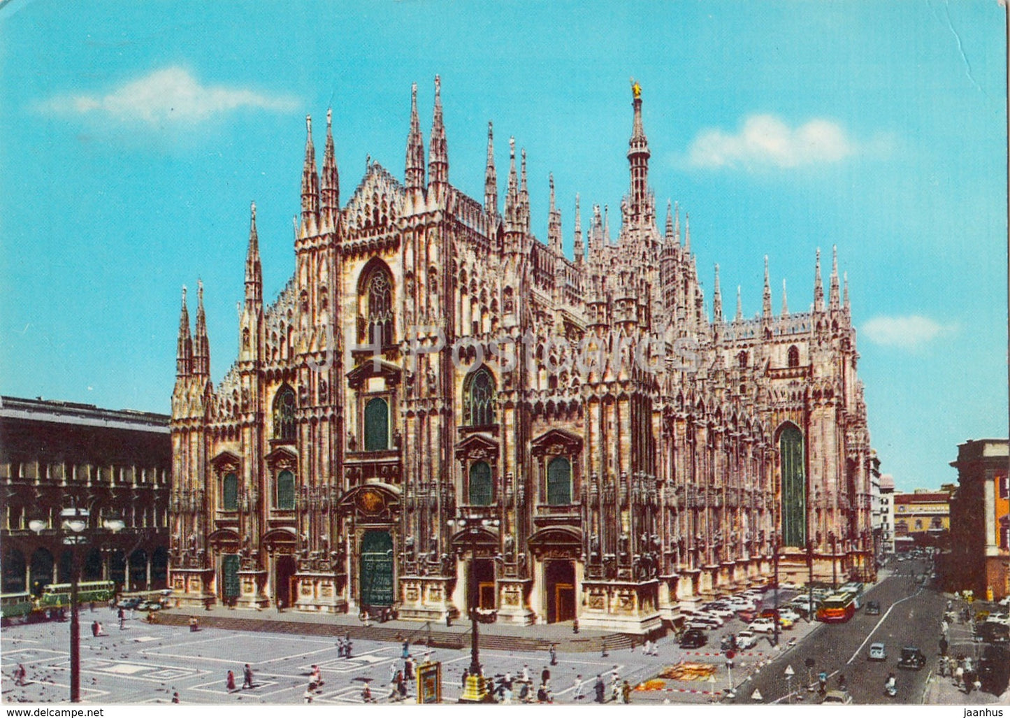 Milano - Milan - il Duomo - cathedral - Italy - 1966 - used - JH Postcards