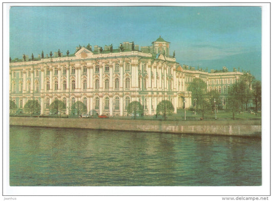 Winter Palace - State Hermitage - postal stationary - Leningrad - St. Petersburg - 1991 - Russia USSR - unused - JH Postcards