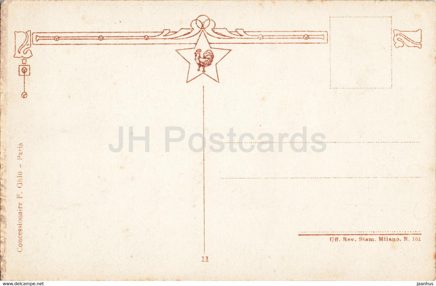 nature - F. Ghio - carte postale ancienne - France - inutilisée