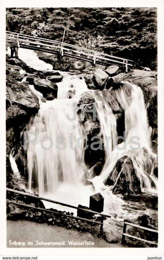 Triberg im Schwarzwald - Wasserfalle - Hotel uber'm Wasserfall - 1 - old postcard - Germany - unused - JH Postcards