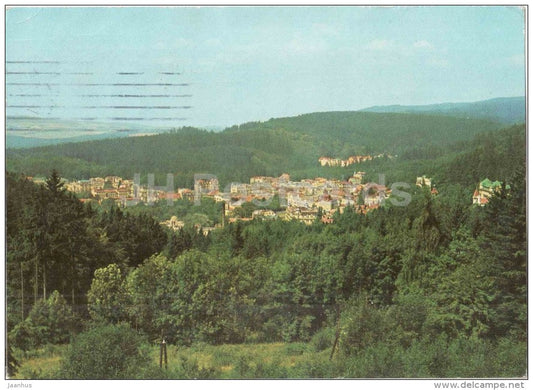 Marianske Lazne - panorama - Czechoslovakia - Czech - used 1971 - JH Postcards