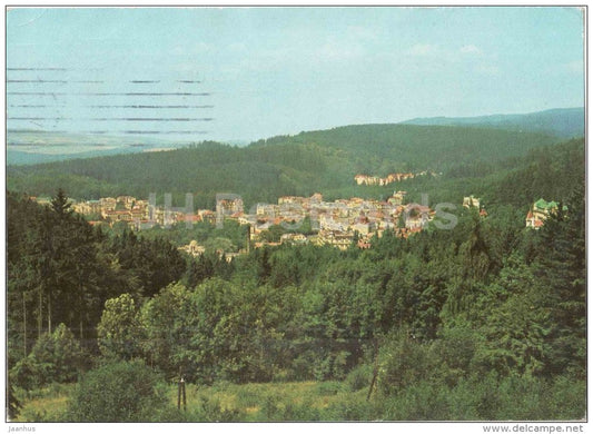 Marianske Lazne - panorama - Czechoslovakia - Czech - used 1971 - JH Postcards