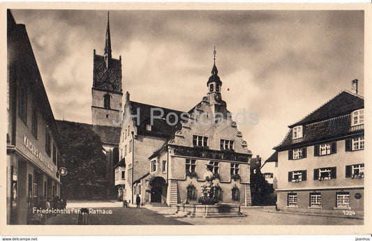 Friedrichshafen - Rathaus - 1324 - old postcard - 1930 - Germany - used - JH Postcards