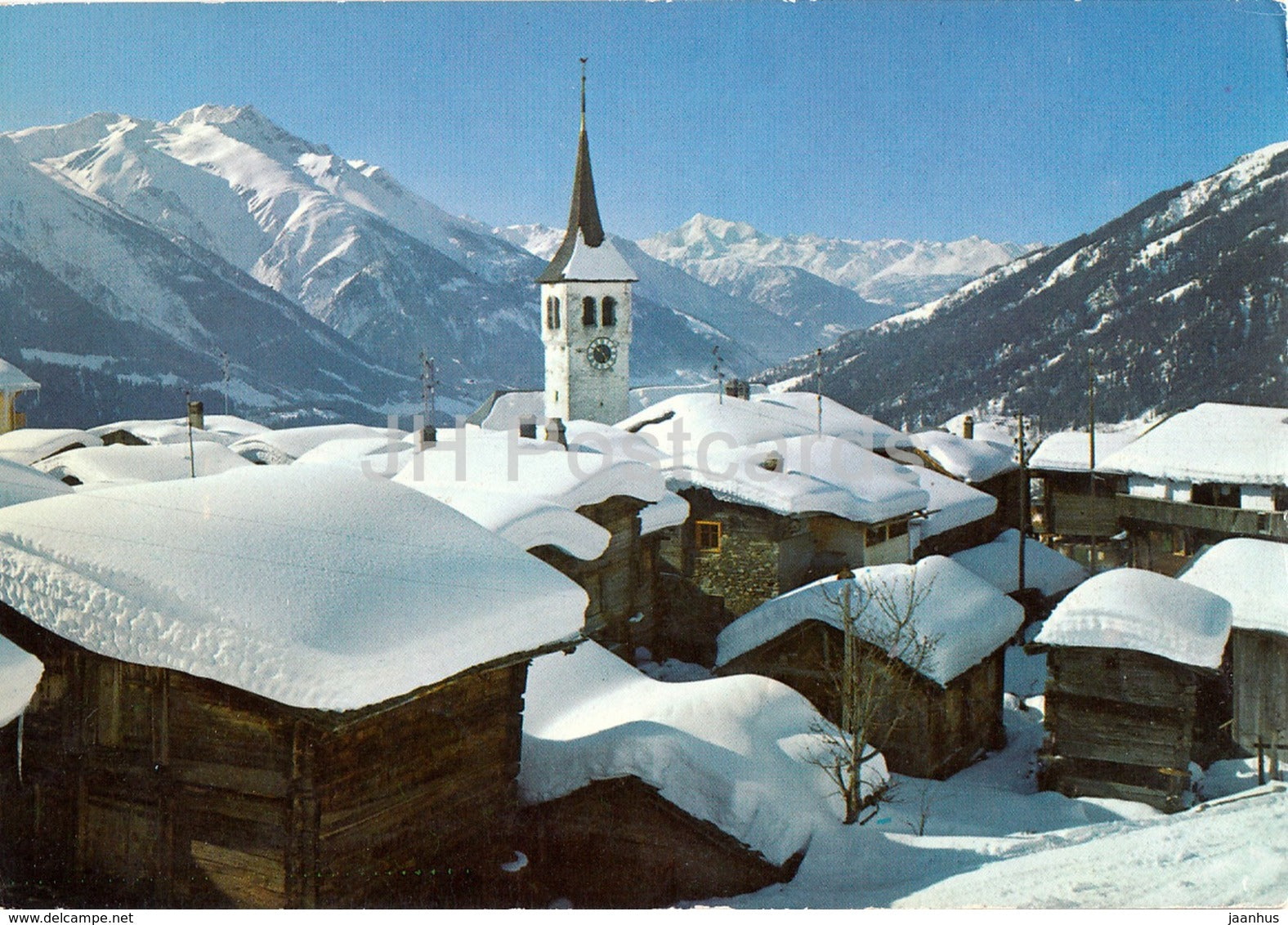 Bellwald 1560 m Wallis - Weisshorn 4506 m - Switzerland - used - JH Postcards