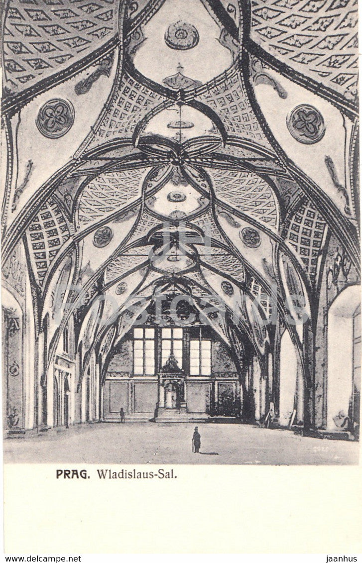 Praha - Prague - Prag - Wladislaus Sal- old postcard - Czech Republic - unused - JH Postcards