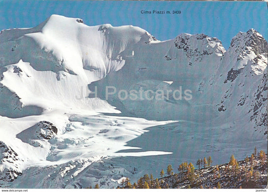 Alta Valtellina nei pressi del Passo Foscagno 2300 m - La Cima Piazzi 3439 m - Italy - Italia - unused - JH Postcards