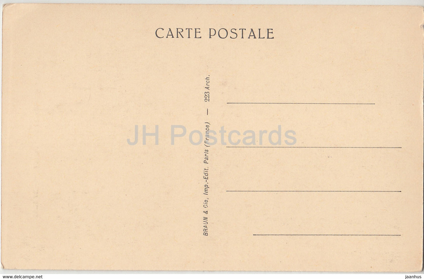 Amiens - La Cathedrale - Facade - Moyen Age - cathedral - old postcard - France - unused