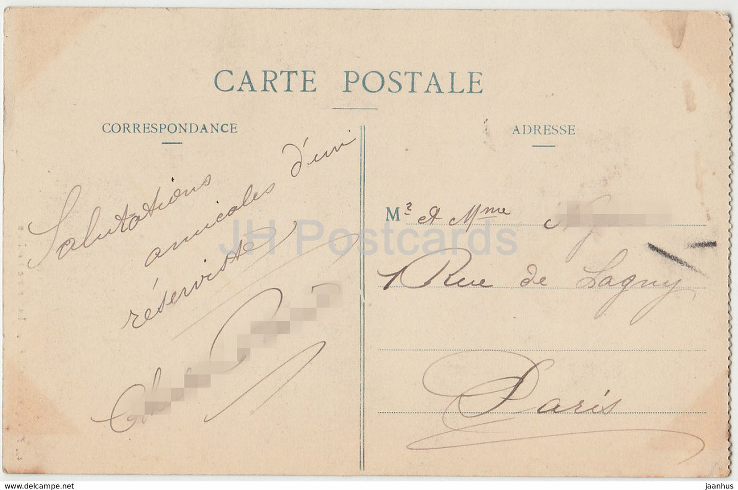 Rouen – La Grosse Horloge – Uhr – 458 – alte Postkarte – 1910 – Frankreich – gebraucht