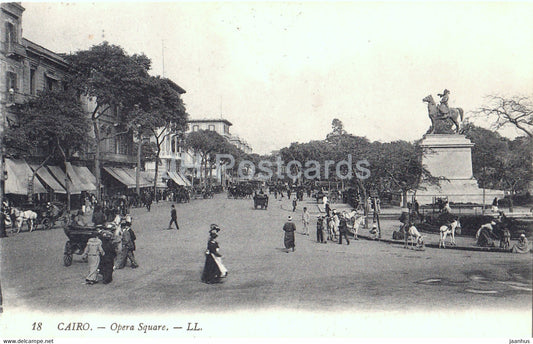 Cairo - Opera Square - LL - 18 - old postcard - Egypt - used - JH Postcards