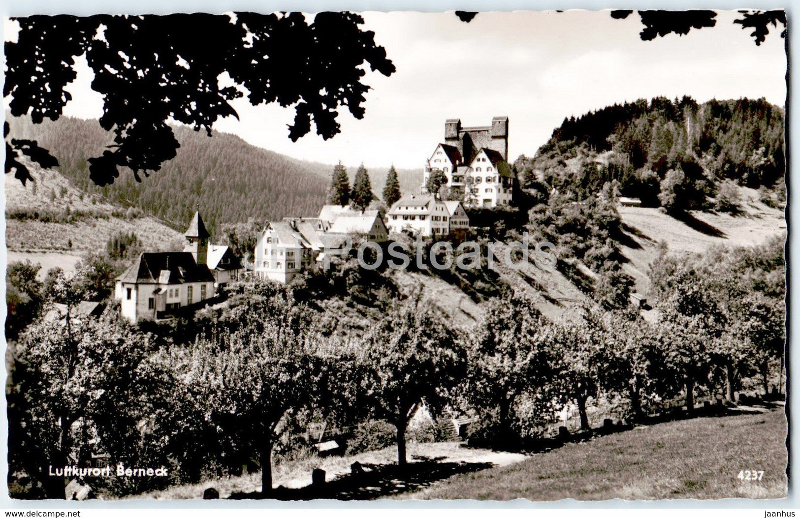 Luftkurort Berneck - old postcard - 1958 - Germany - unused - JH Postcards