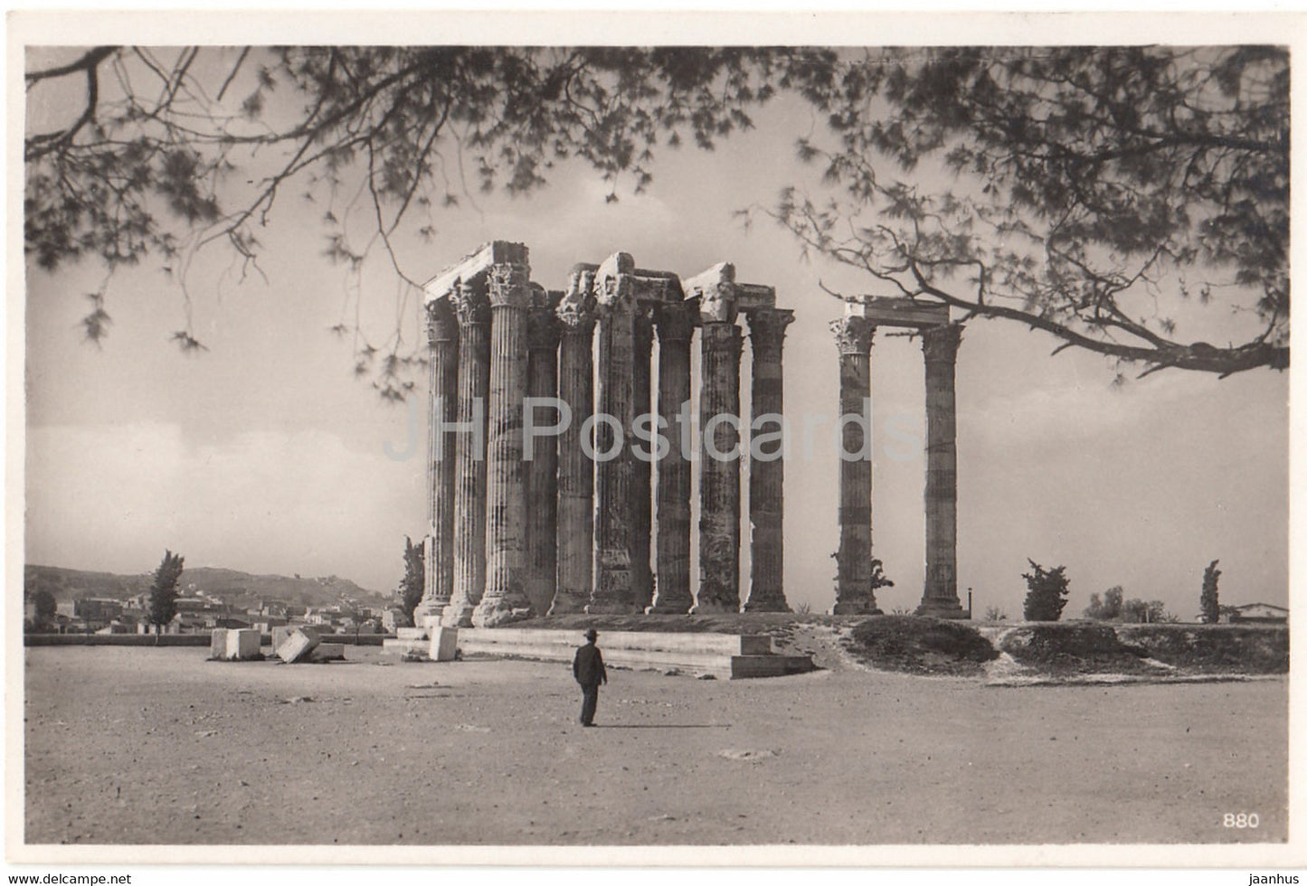 Athens - Athen - Olympieion - 880 - old postcard - Greece - unused - JH Postcards