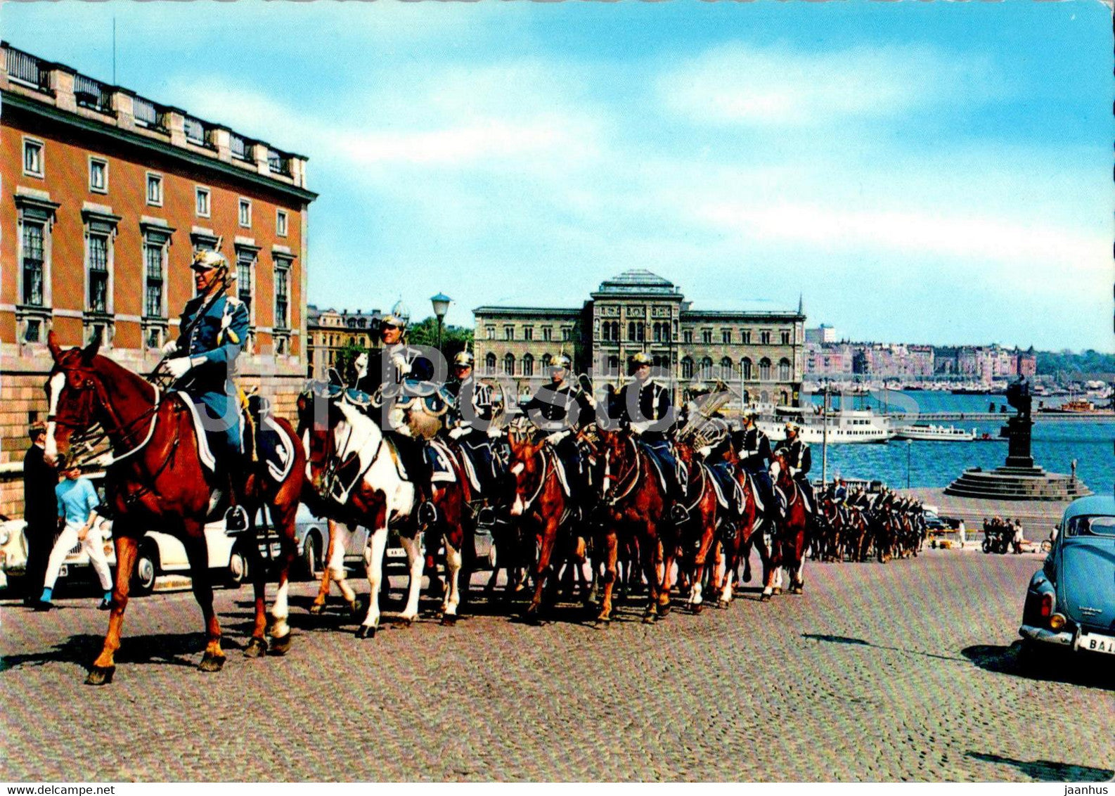 Stockholm - Vaktparaden vid Slottsbacken - The Royal Guard - horse - 557 - Sweden - unused - JH Postcards