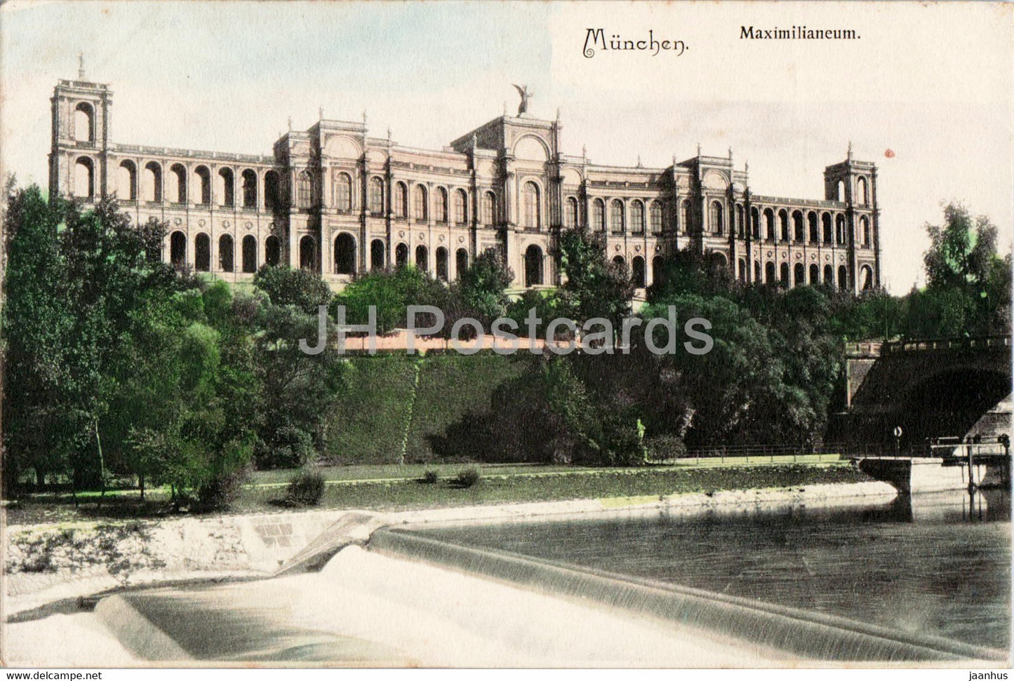 Munchen - Munich - Maximilianeum - 129 - old postcard - Germany - unused - JH Postcards