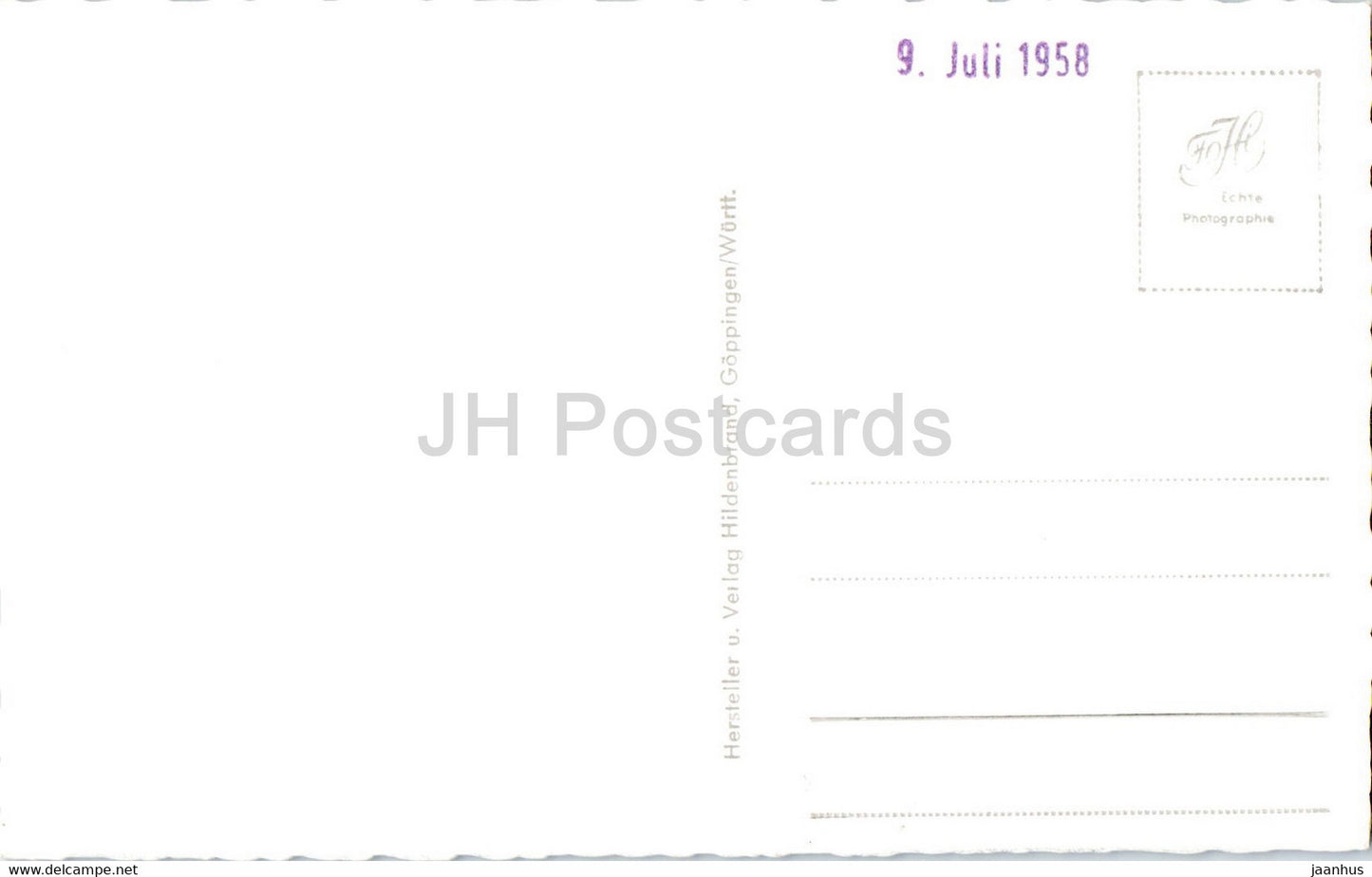 Luftkurort Berneck - old postcard - 1958 - Germany - unused