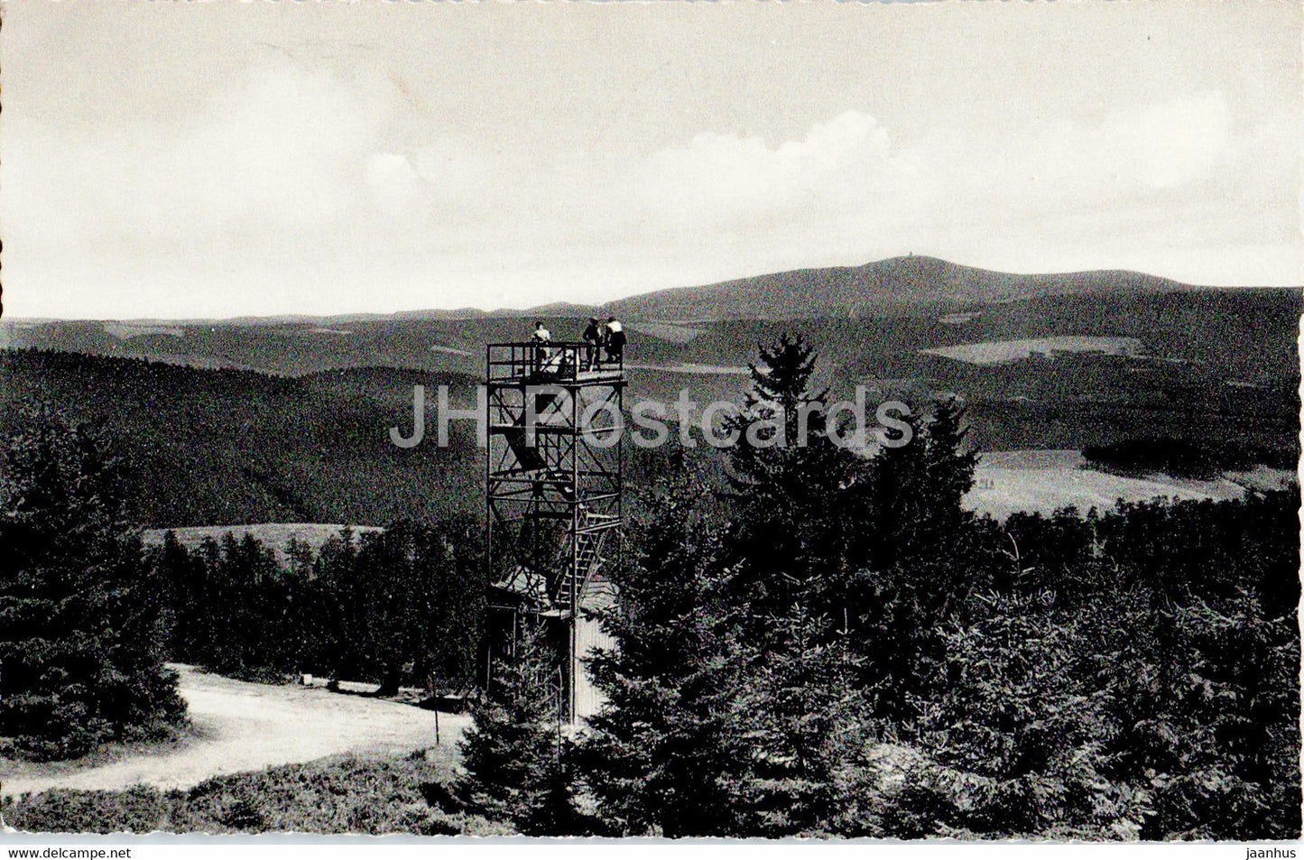 Festenburg - Blick von der Schalke zum Brocken - 1962 - Germany - used - JH Postcards