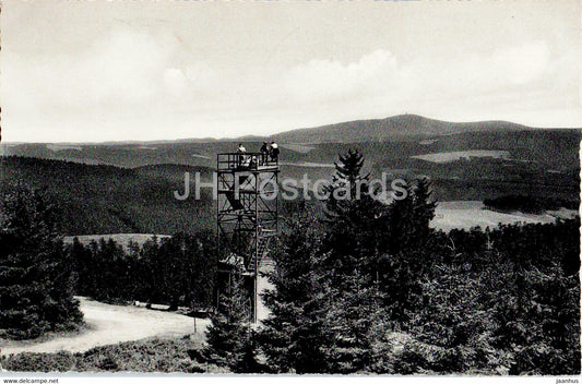 Festenburg - Blick von der Schalke zum Brocken - 1962 - Germany - used - JH Postcards