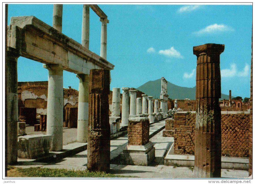 Foro , Portico Occidentale - Forum , Western Porch - ruins - Pompei - Campania - 23095 - Italia - Italy - unused - JH Postcards