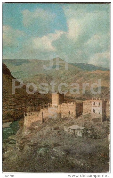 Khertvisi - Fortess town in the Rock Complex Vardzia - Monastery of the Caves - Vardzia - 1972 - Georgia USSR - unused - JH Postcards