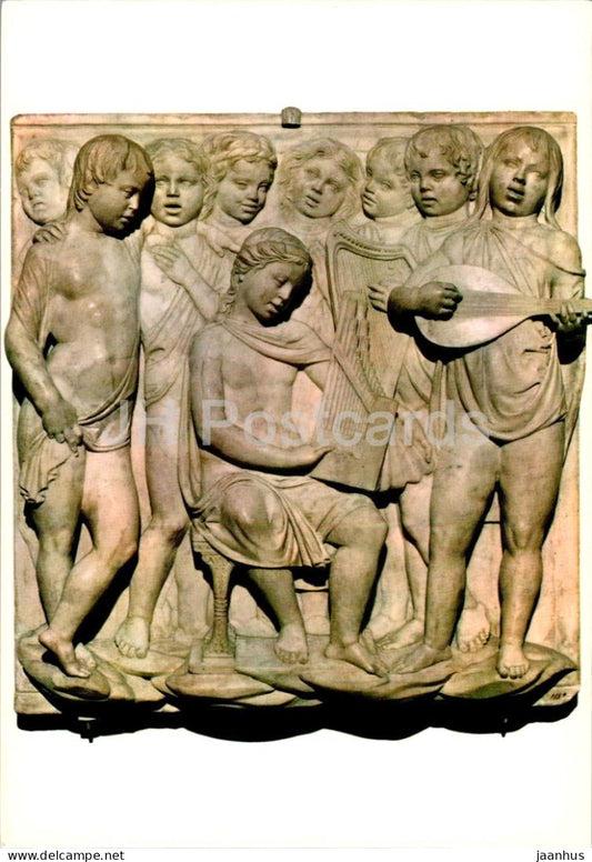 Firenze - Museo di S Maria del Fiore - Cantoria di Luca della Robbia - Particolare - Detail - 310 - Italy - used - JH Postcards