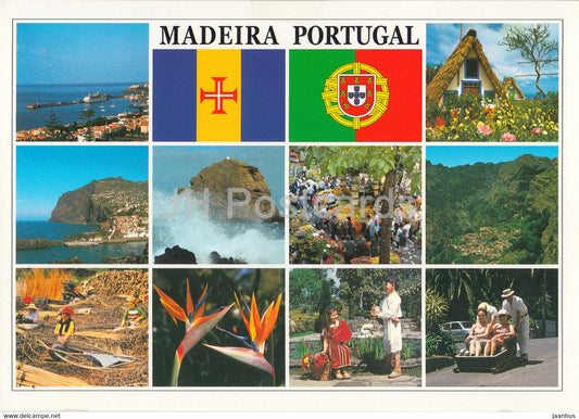 Madeira - multiview - Portugal - unused - JH Postcards