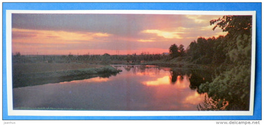 Sunset - Moscow Oblast - Podmoskovye - 1977 - Russia USSR - unused - JH Postcards