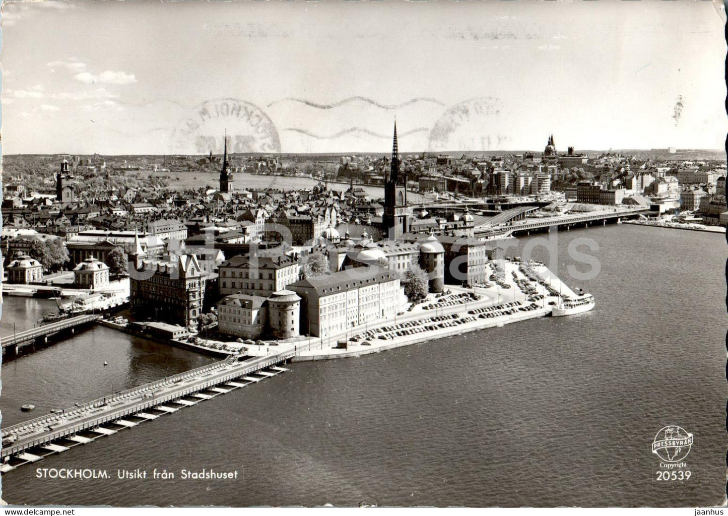 Stockholm - The Town Hall - Stadshuset - 1961 - Sweden - used - JH Postcards