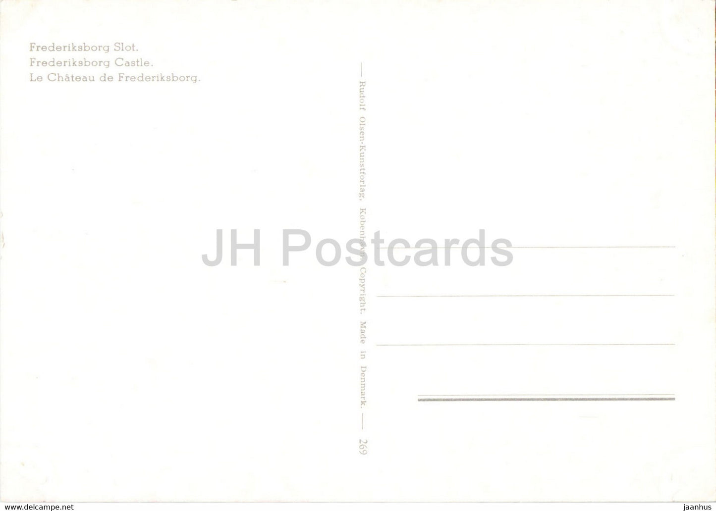 Schloss Frederiksborg - 269 - Dänemark - unbenutzt