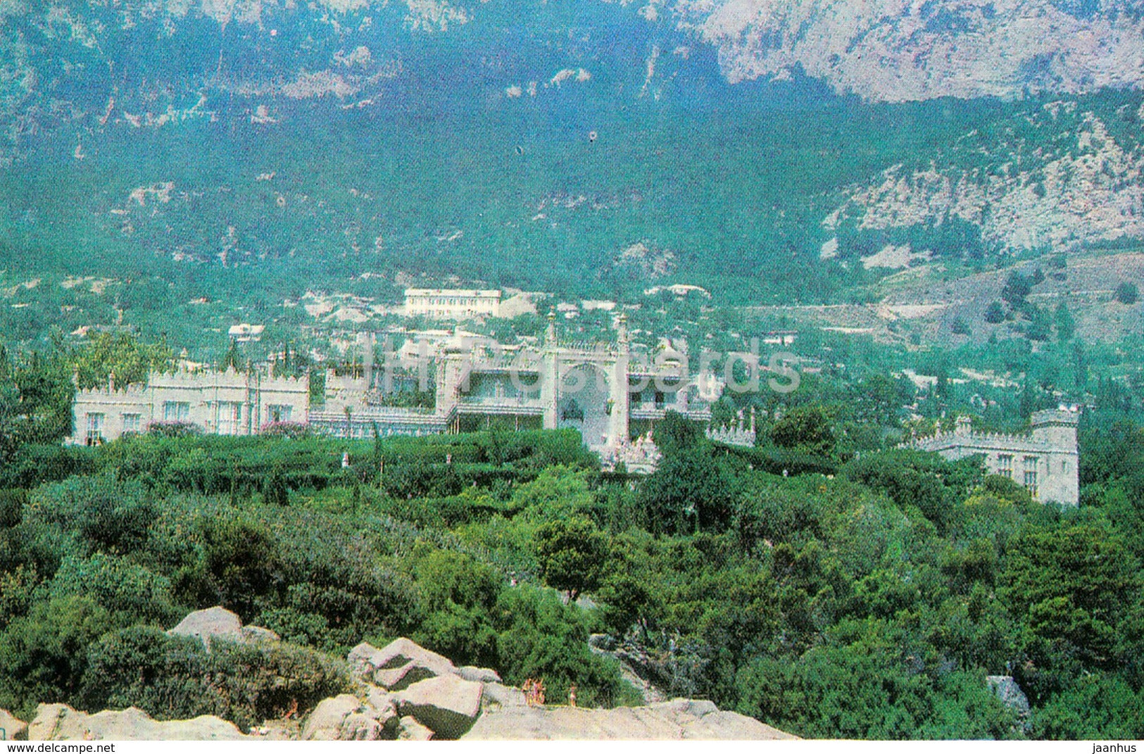 Alupka Palace Museum - Vorontsov Palace - General View - 1977 - Ukraine USSR - unused