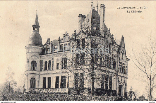 Lavardac - Le Chatelet - castle - 34 - old postcard - 1926 - France - used - JH Postcards