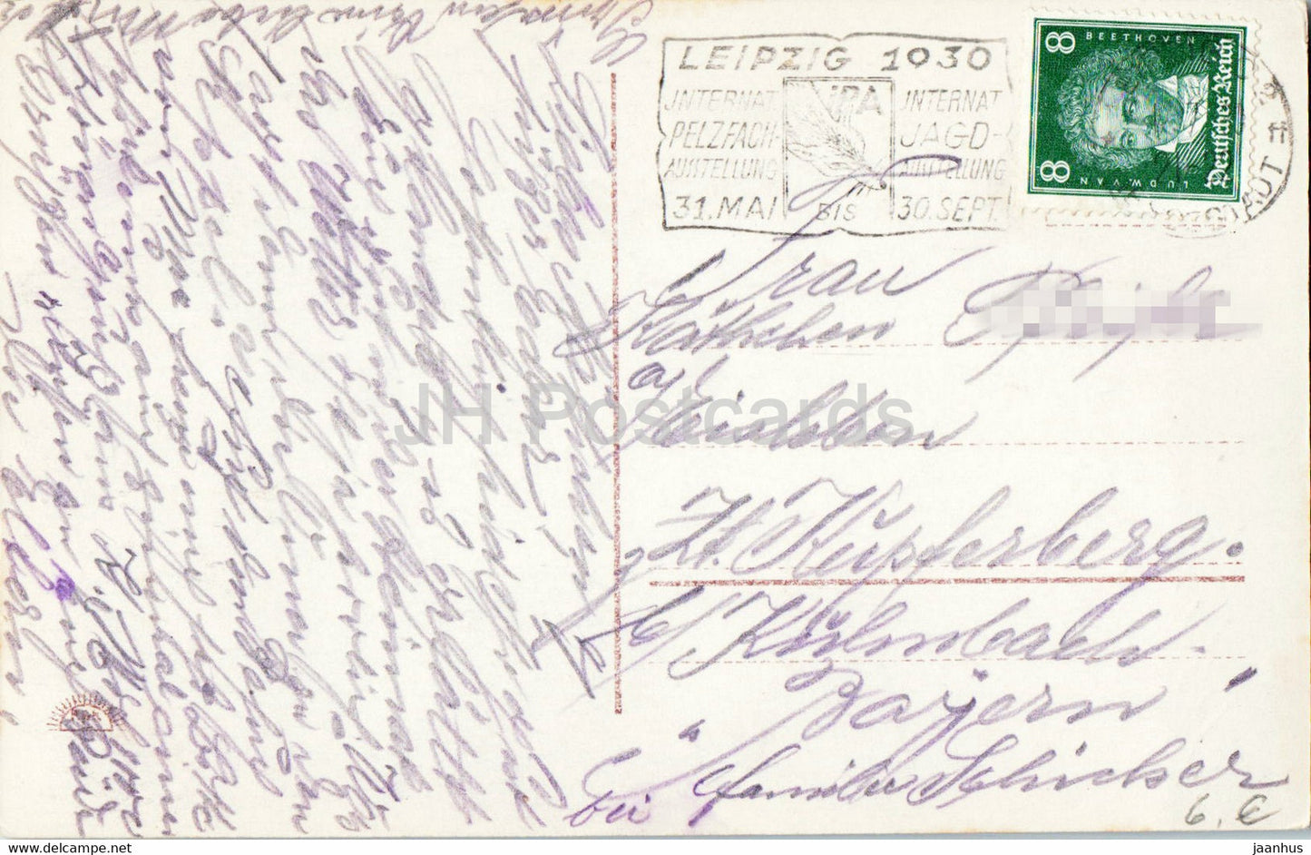 Leipzig - Die Tauben auf dem Augustusplatz - old postcard - 1930 - Germany - used