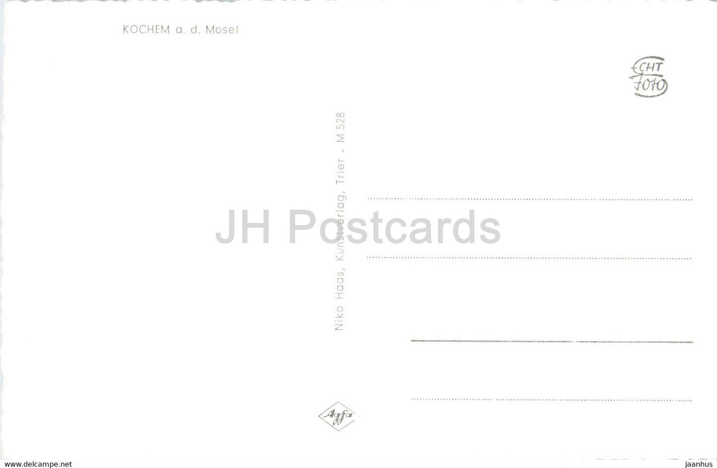 Kochem a d Mosel - old postcard - Germany - unused