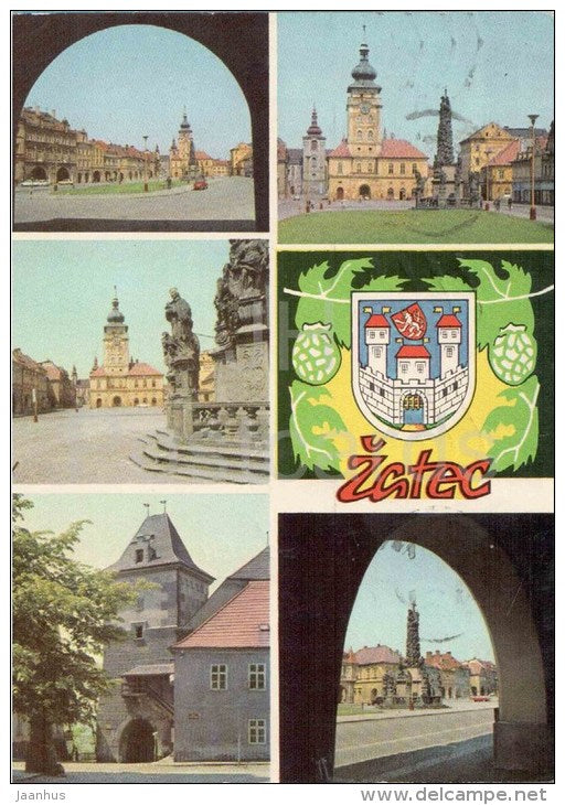 Å½atec - square - Czechoslovakia - Czech - used in 1972 - JH Postcards
