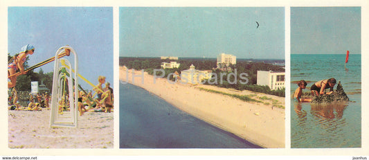Jurmala - On the Beach - 1979 - Latvia USSR - unused - JH Postcards