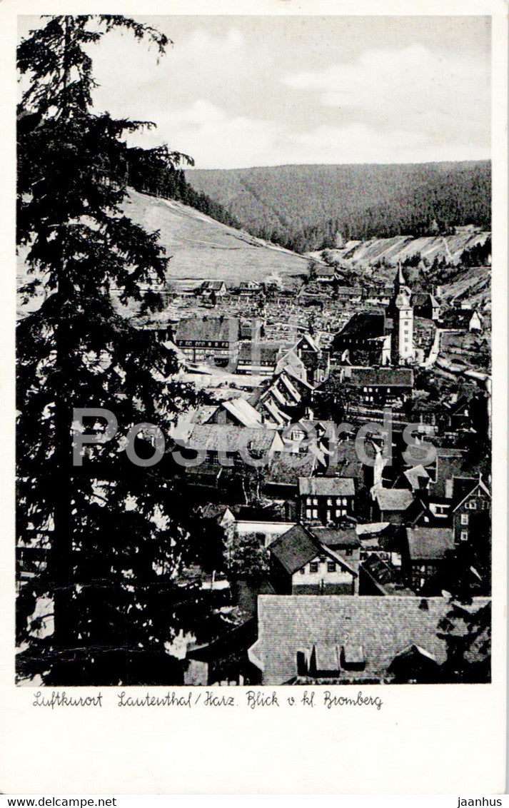 Luftkurort Lautenthal  - Blick v kl Bromberg - old postcard - 1952 - Germany - used - JH Postcards