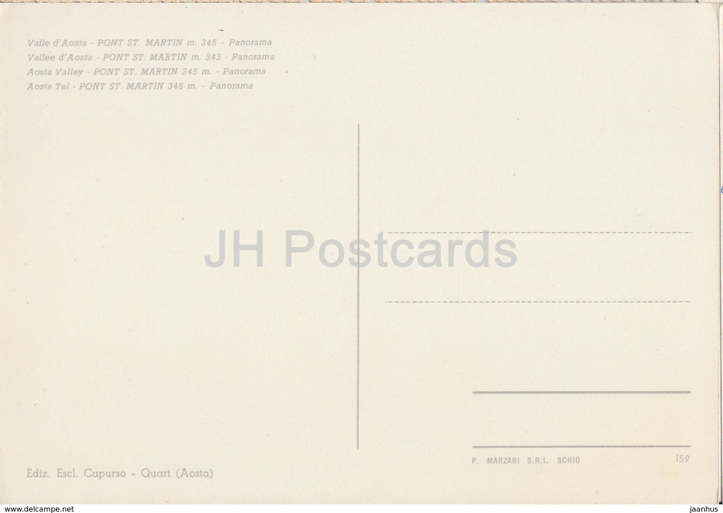 Valle d'Aosta - Pont St Martin 345 m - panorama - Italy - unused