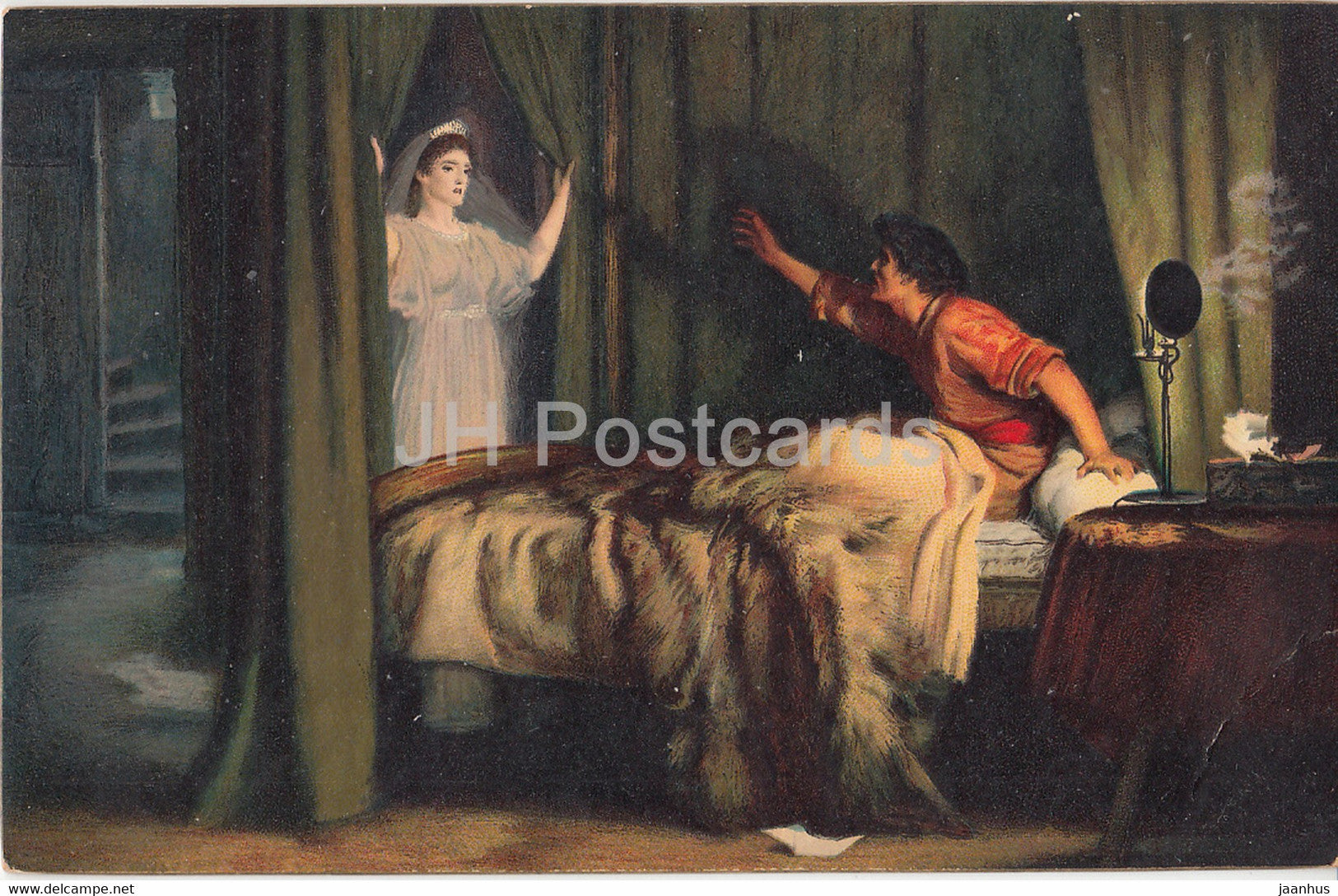 painting by Sir John Everett Millais - Speak Speak - 29279 - English art - old postcard - Germany - used - JH Postcards