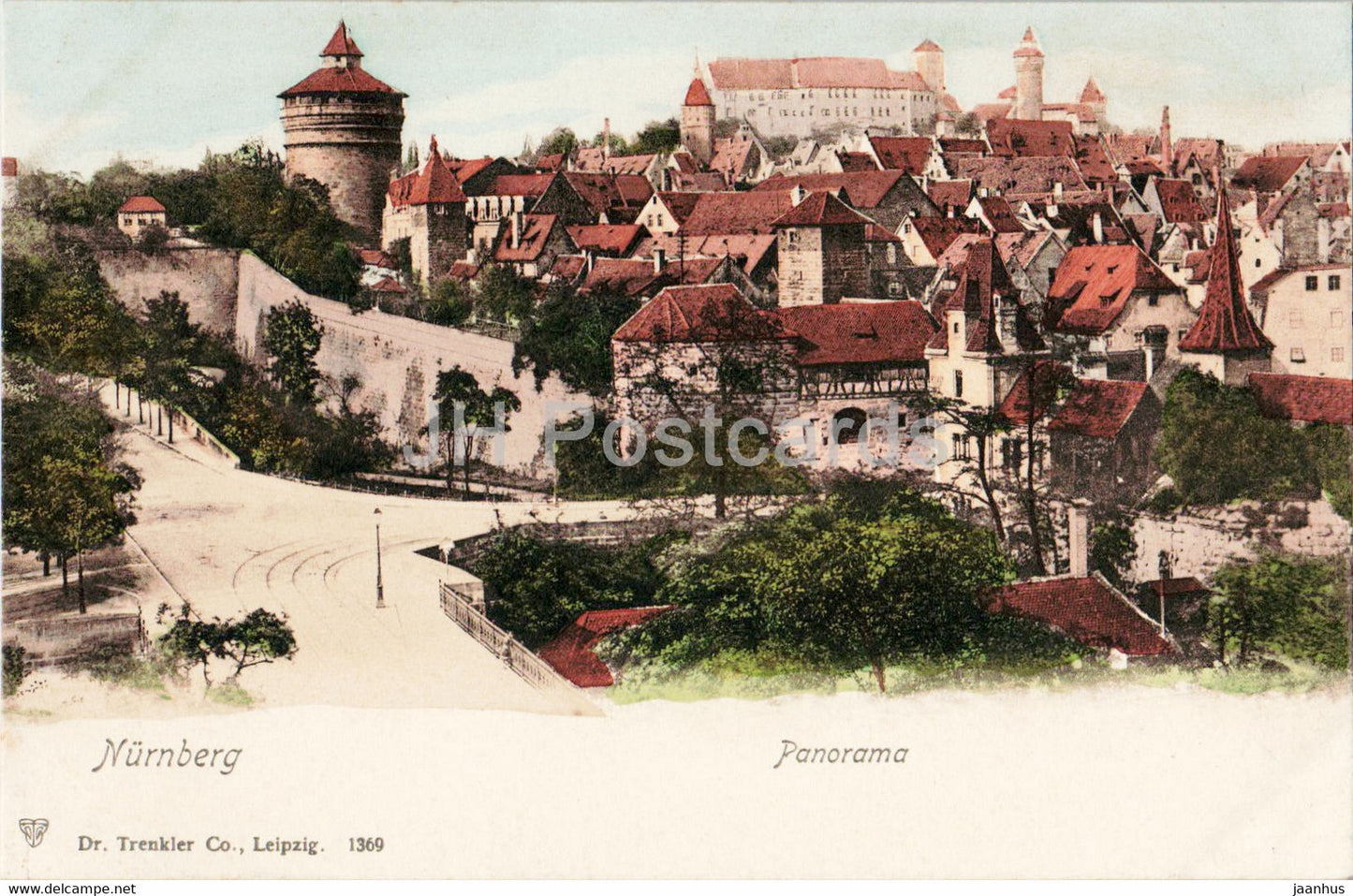 Nurnberg - Nuremberg - Panorama - old postcard - Germany - unused - JH Postcards