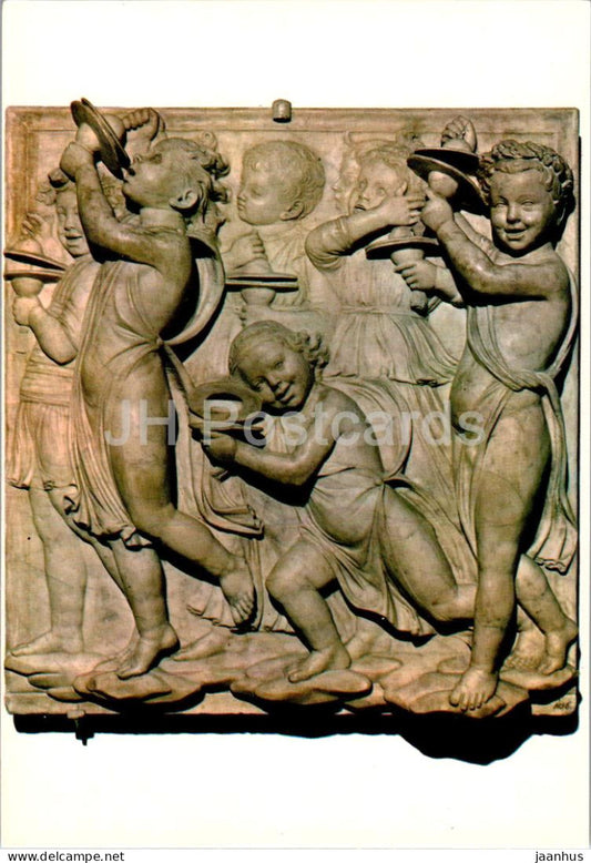 Firenze - Museo di S Maria del Fiore - Cantoria di Luca della Robbia - Particolare - Detail - 309 - Italy - used - JH Postcards