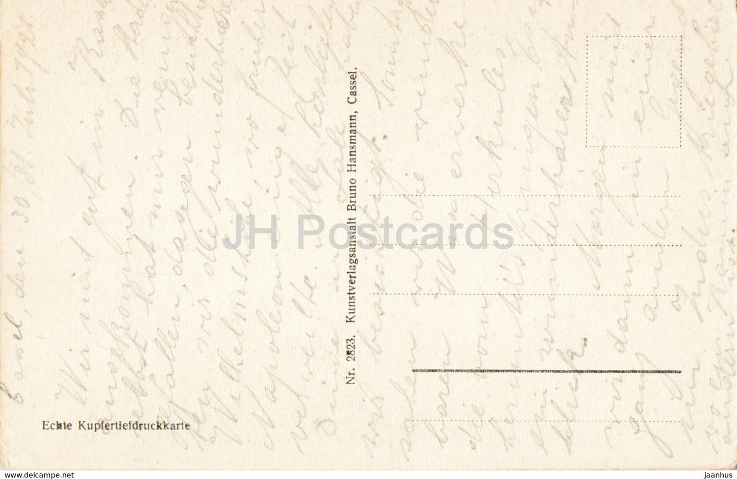 Wilhelmshohe - Kaskaden - carte postale ancienne - 1921 - Allemagne - utilisé