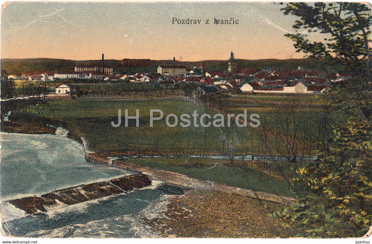 Pozdrav z Ivancic - Ivancice - old postcard - 1919 - Czech Republic - used - JH Postcards
