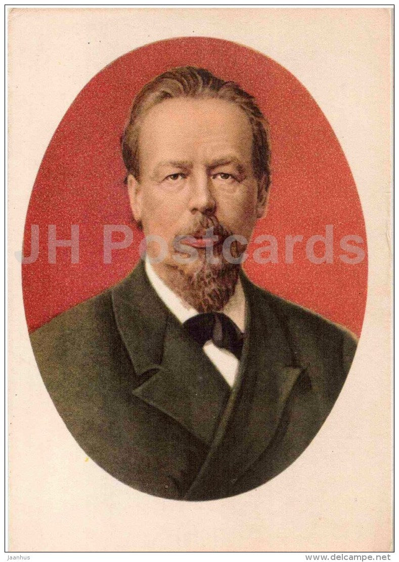 russian physicist Alexander Popov - science - 1957 - Russia USSR - unused - JH Postcards