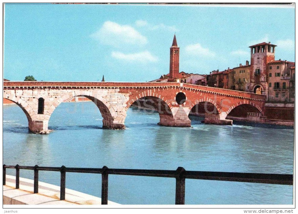 Il Ponte della Pietra - Pietra bridge - Verona - Veneto - 46 - Italia - Italy - unused - JH Postcards