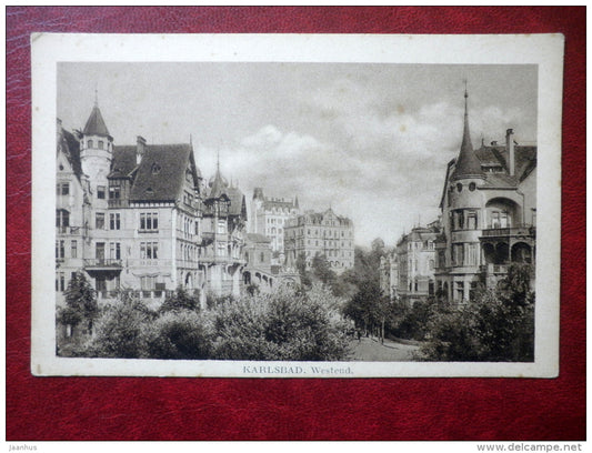 Karlsbad - Westend - 13 - old postcard - Germany - unused - JH Postcards