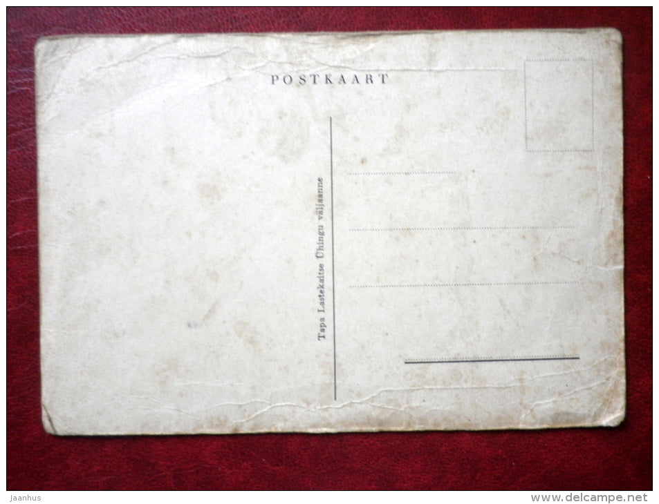 Jacob New Church in Tapa - Child Protection Association pupils - old postcard - Estonia - unused - JH Postcards