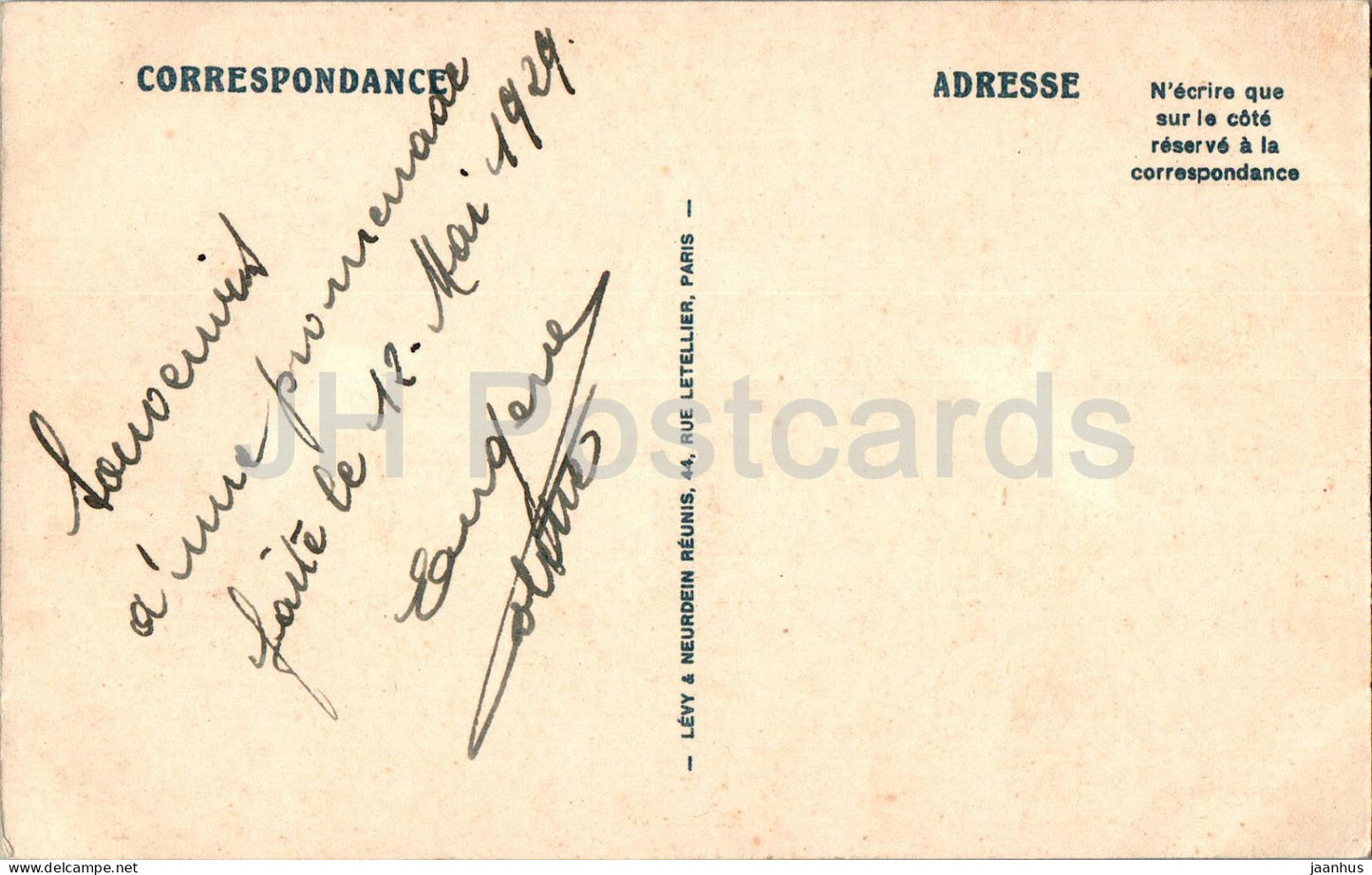 Chantilly - Le Chateau - Côte Nord Ouest - château - 133 - carte postale ancienne - 1929 - France - utilisé 