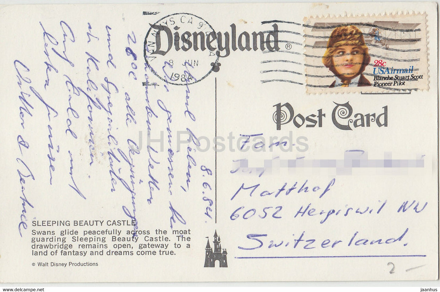 Sleeping Beauty Castle - Disneyland - 1984 - USA - used