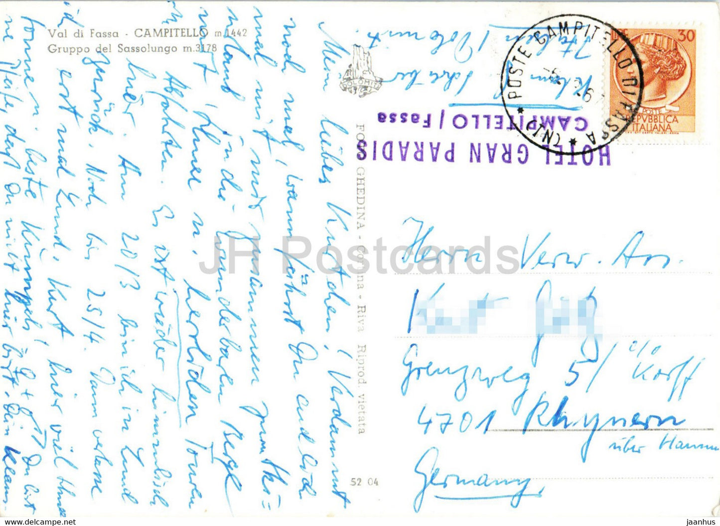 Val di Fassa - Campitello - Gruppo del Sassolungo - Italy - used
